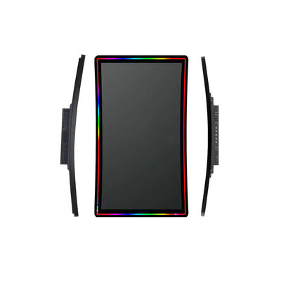 43 ইঞ্চি R1500 বাঁকা টাচ স্ক্রিন 4k মনিটর LED বার সহ ফায়ারলিংক / আইজিএস ভার্টিকাল গেমিং মেশিনের জন্য